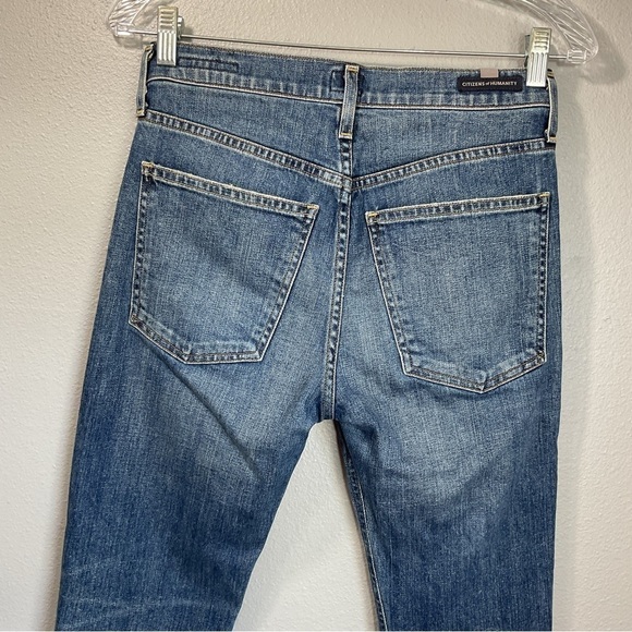 Citizen of Humanity Drew Fray High Rise Crop Flare 25 - Picture 11 of 12